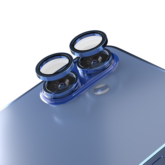 Folia ochronna na tylną kamerę Etteri do Apple iPhone 16 Plus / 16, szkło hartowane, niebieska