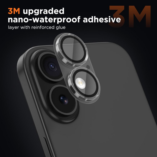 Folia ochronna na tylną kamerę Tech-Protect CamFull Fit+ dla Apple iPhone 17, Szkło Hartowane, Matowe Przezroczyste