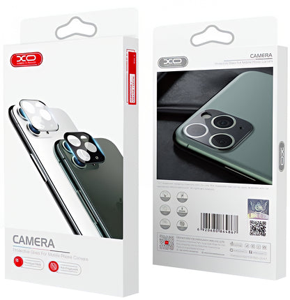 XO Design 3D Rear Camera Protective Film for Apple iPhone 12 Pro Max, Tempered Glass, Black