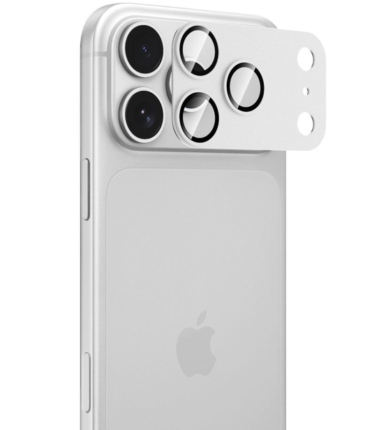 Folia ochronna na tylną kamerę Tech-Protect CamFull Fit+ do Apple iPhone 18 Pro Max, szkło hartowane, srebrne
