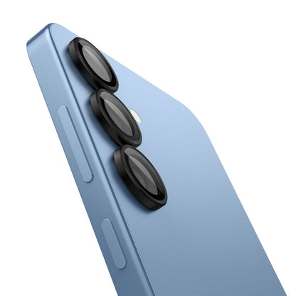 Folia ochronna na tylną kamerę Spigen GlastR EZ FIT Optik Pro HD do Samsung Galaxy S25 S931, Hartowane szkło, Zestaw 2 sztuki, Czarna AGL09092