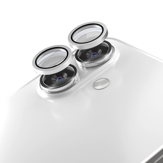 Folia ochronna na tylną kamerę Etteri do Apple iPhone 17, szkło hartowane, biała