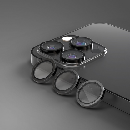 Folia ochronna na tylną kamerę Etteri do Apple iPhone 16 Pro Max / 16 Pro, szkło hartowane, czarna