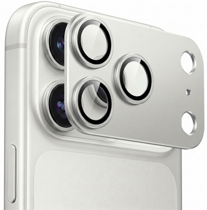 Folia ochronna na tylną kamerę Tech-Protect CamFull Fit+ do Apple iPhone 18 Pro, szkło hartowane, srebrne
