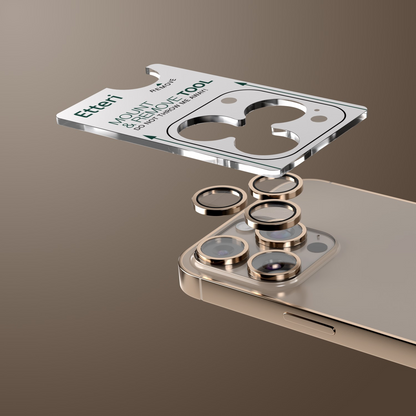 Folia ochronna na tylną kamerę Etteri do Apple iPhone 16 Pro Max / 16 Pro, szkło hartowane, brązowa