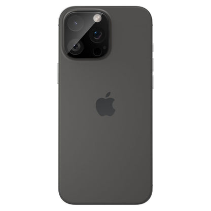 Spigen Optik Folia ochronna na tylny aparat dla Apple iPhone 15 Pro Max / 15 Pro, szkło ochronne, pełne klejenie, zestaw 2 sztuk, czarny AGL05273 