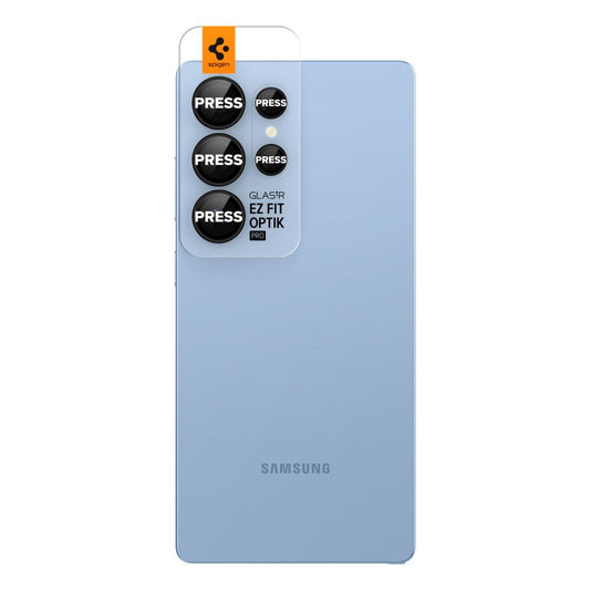 Folia ochronna na tylną kamerę Spigen GlastR EZ FIT Optik Pro HD do Samsung Galaxy S25 Ultra S938, Hartowane szkło, Zestaw 2 sztuki, Czarna