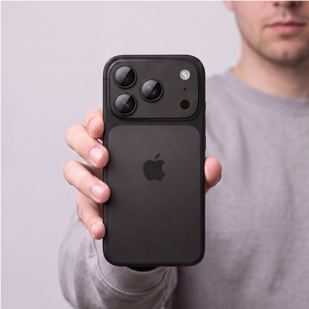 Folia ochronna na tylną kamerę Tech-Protect CamFull Fit+ do Apple iPhone 18 Pro Max, szkło hartowane, czarna