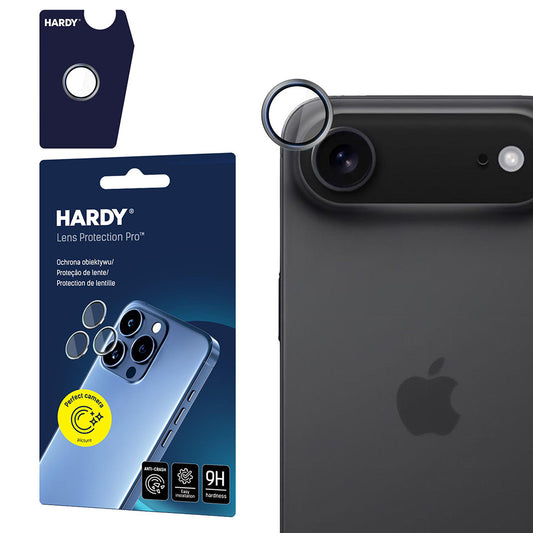Folia ochronna na tylną kamerę 3MK Hardy Protection Pro dla Apple iPhone 17 Air, Hartowane szkło, Szara