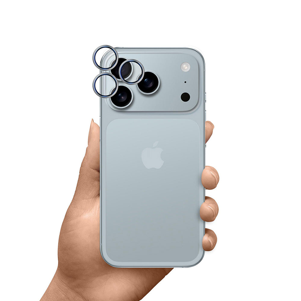 Folia ochronna na tylną kamerę 3MK Hardy Protection Pro dla Apple iPhone 17 Pro Max / 17 Pro, Hartowane szkło, Beżowa