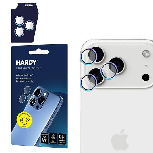 Folia ochronna na tylną kamerę 3MK Hardy Protection Pro dla Apple iPhone 17 Pro Max / 17 Pro, Hartowane szkło, Wielokolorowa
