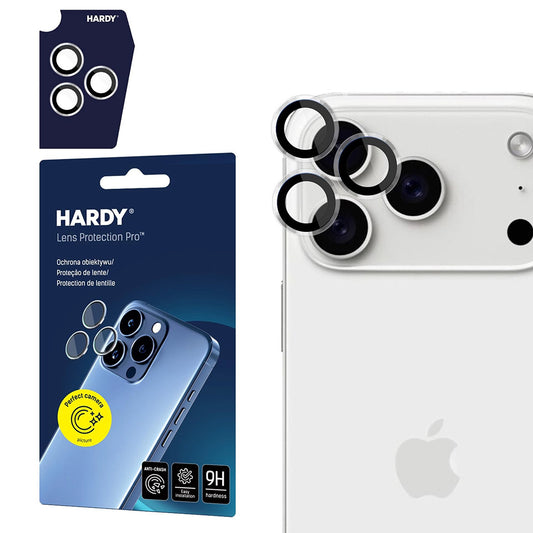 Folia ochronna na tylną kamerę 3MK Hardy Protection Pro dla Apple iPhone 17 Pro Max / 17 Pro, Hartowane szkło, Przezroczysta