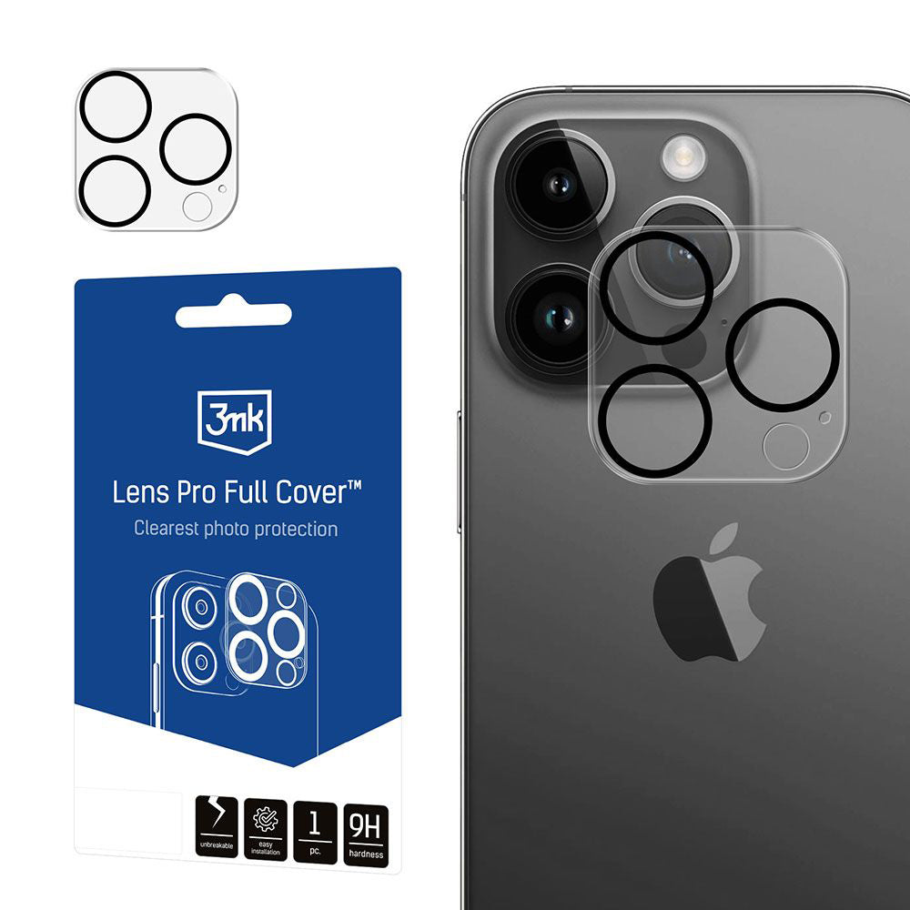 Folia ochronna na tylną kamerę 3MK Pro Full Cover do Apple iPhone 13 Pro, szkło hartowane, przezroczysta