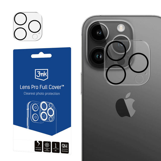 Folia ochronna na tylną kamerę 3MK Pro Full Cover do Apple iPhone 13 Pro, szkło hartowane, przezroczysta