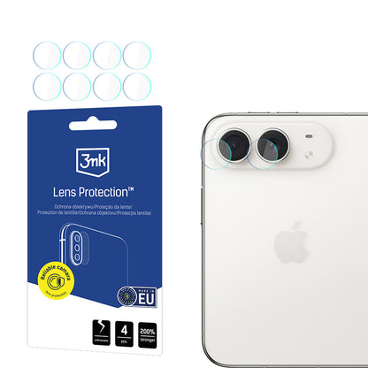 Folia ochronna na aparat tylny 3MK Protection do Apple iPhone Duo, szkło hartowane, zestaw 4 sztuk, przezroczysta