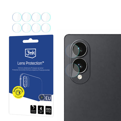 Folia ochronna na tylną kamerę 3MK Protection do Samsung Galaxy Z Fold8 F976, szkło hartowane, zestaw 4 sztuki, przezroczysta