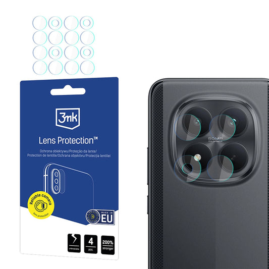 Folia ochronna na tylną kamerę 3MK Protection do Xiaomi Poco M8 Pro, szkło hartowane, zestaw 4 sztuki, przezroczysta