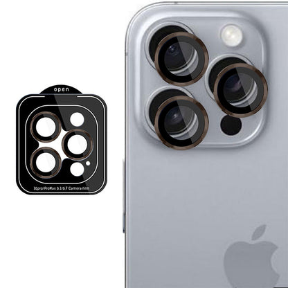 3MK Protection Pro Rear Camera Protective Film for Apple iPhone 16 Pro Max / 16 Pro, Tempered Glass, Brown