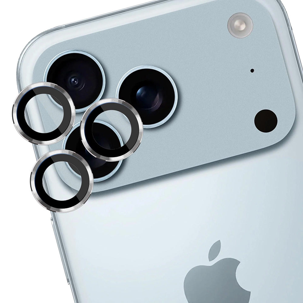 Folia ochronna na tylną kamerę 3MK Protection Pro dla Apple iPhone 17 Pro Max / 17 Pro, Hartowane szkło, Srebrna