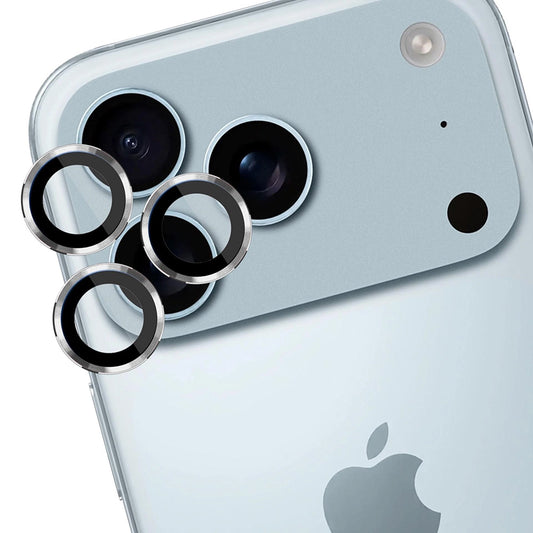 Folia ochronna na tylną kamerę 3MK Protection Pro dla Apple iPhone 17 Pro Max / 17 Pro, Hartowane szkło, Srebrna
