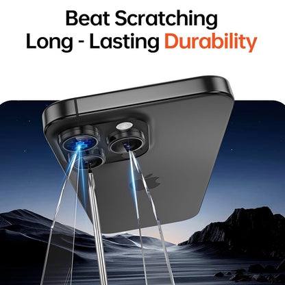 Back Camera Protection Film 3MK Protection Pro for Apple iPhone 17 Pro Max / 17 Pro, Tempered Glass, Silver