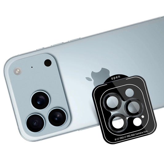 Folia ochronna na tylną kamerę 3MK Protection Pro dla Apple iPhone 17 Pro Max / 17 Pro, Hartowane szkło, Czarne