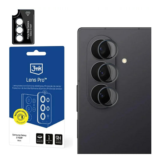 Folia ochronna na tylną kamerę 3MK Protection Pro do Samsung Galaxy Z Fold7 F966, szkło hartowane, przezroczyste