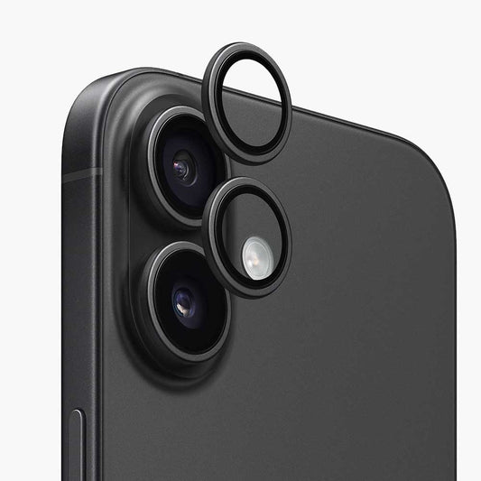 Folia ochronna na tylną kamerę Anank AR dla Apple iPhone 17, Hartowane szkło, Czarne