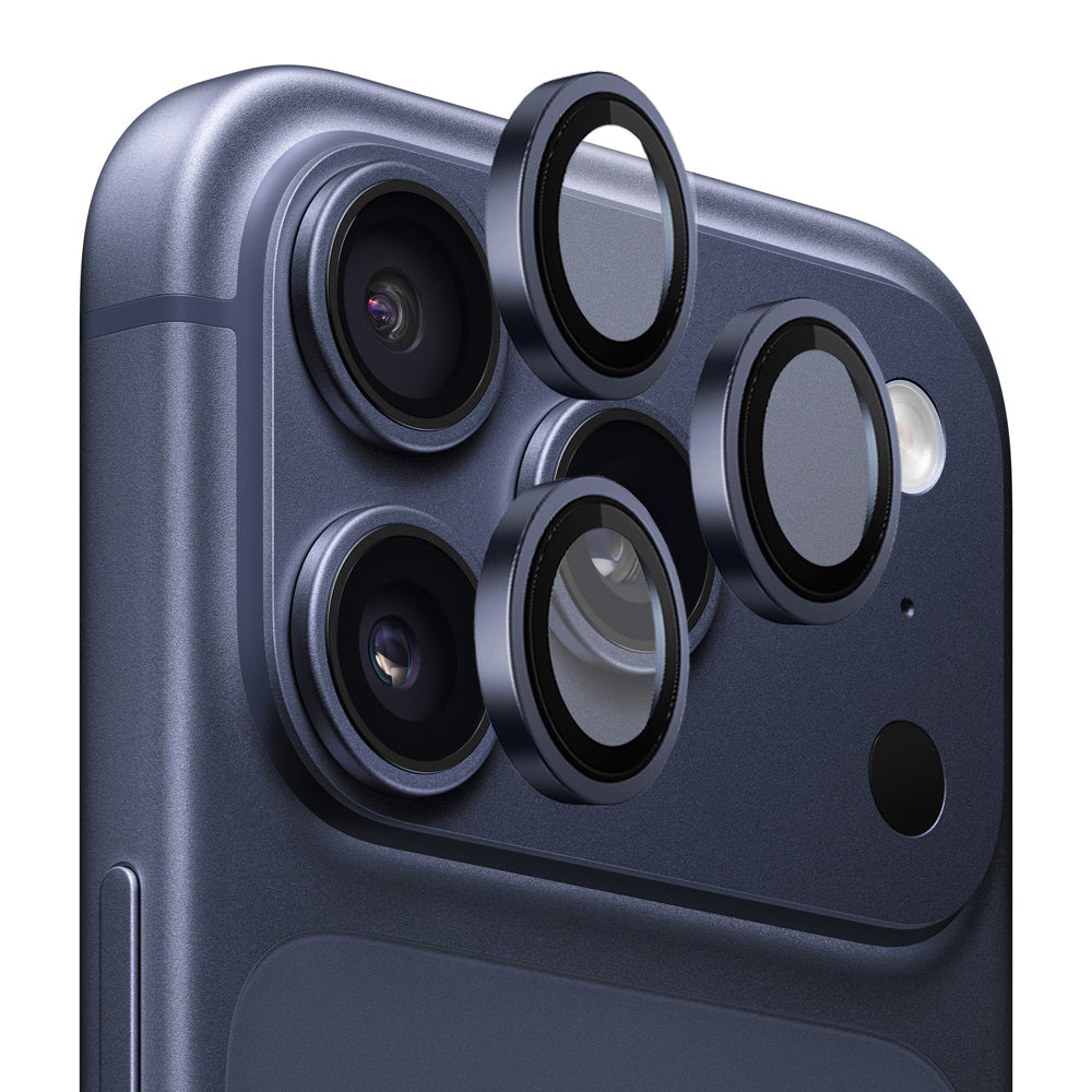 Folia ochronna na tylną kamerę Blueo 99 Anti-Refective HD dla Apple iPhone 17 Pro Max / 17 Pro, Hartowane szkło, Niebieska