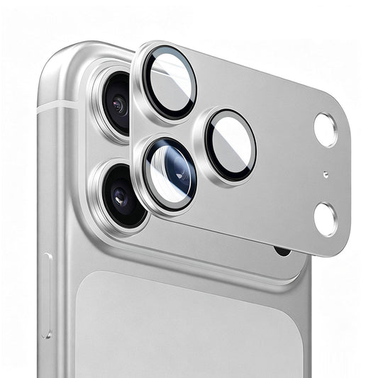 Szkło ochronne na aparat tylny Blueo Integrated Metal do Apple iPhone 17 Pro Max, szkło hartowane, srebrne