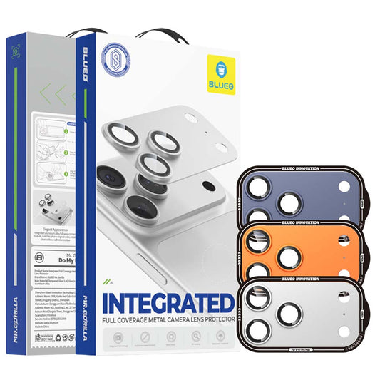 Szkło ochronne na aparat tylny Blueo Integrated Metal do Apple iPhone 17 Pro, szkło hartowane, ciemnoniebieskie