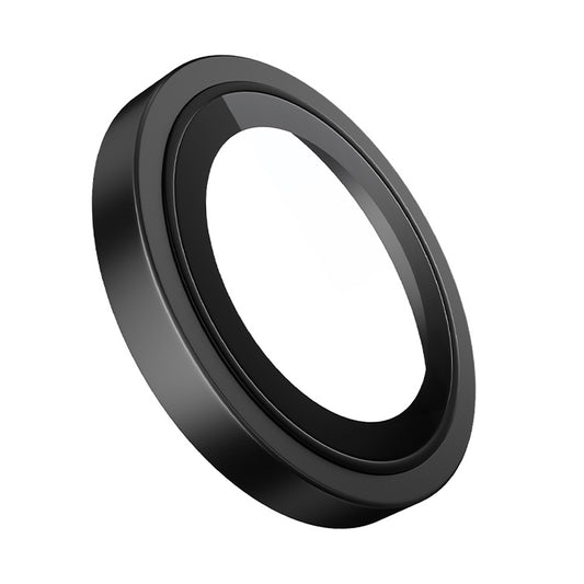 Blueo Metal Frame Rear Camera Protective Film for Apple iPhone 17e / 16e, Tempered Glass, Black