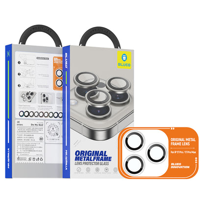 Folia ochronna na tylną kamerę Blueo Metal Frame dla Apple iPhone 17 Pro Max / 17 Pro, Hartowane szkło, Niebieska
