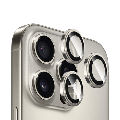 Folia ochronna na tylną kamerę Blueo Sapphire Crystal do Apple iPhone 16 Pro Max / 16 Pro, szkło hartowane, szary metaliczny