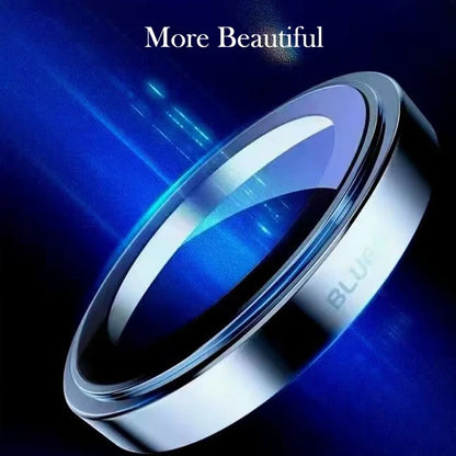 Folia ochronna na tylną kamerę Blueo Sapphire Crystal do Apple iPhone 16 Pro Max / 16 Pro, szkło hartowane, szary metaliczny