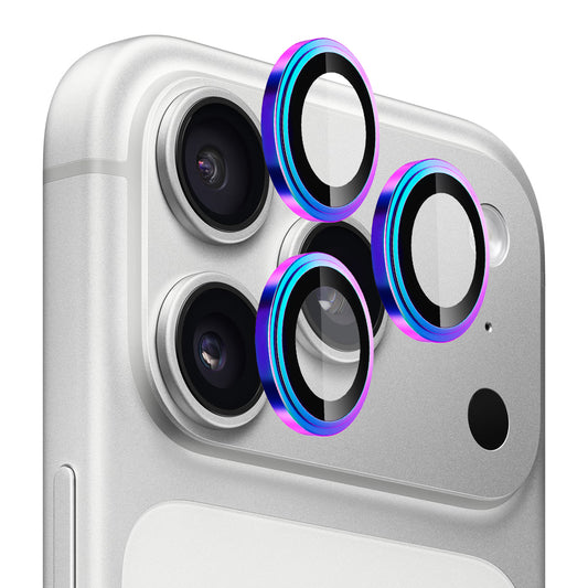 Folia ochronna Blueo Sapphire Crystal na tylną kamerę do Apple iPhone 17 Pro Max / 17 Pro, Hartowane szkło, Wielokolorowa