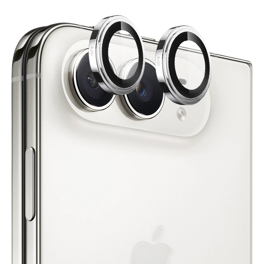 Szkło ochronne na tylny aparat Blueo Sapphire Crystal do Apple iPhone Duo, szkło hartowane, srebrne