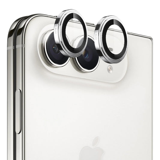Szkło ochronne na tylny aparat Blueo Sapphire Crystal do Apple iPhone Duo, szkło hartowane, srebrne