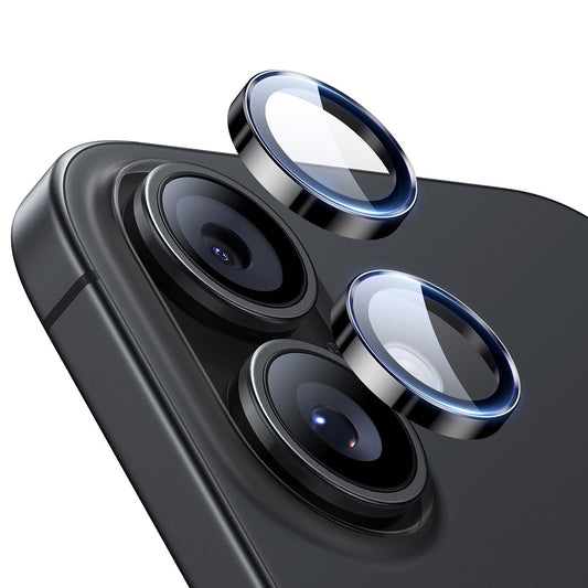 Folia ochronna ESR Armorite na tylną kamerę dla Apple iPhone 17 / 16 Plus / 16, Hartowane szkło, Czarne