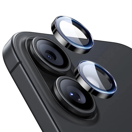Folia ochronna na tylną kamerę ESR Armorite dla Apple iPhone 17 / 16 Plus / 16, Hartowane szkło, Zestaw 2 sztuki, Czarna