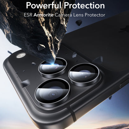 Folia ochronna na tylną kamerę ESR Armorite do Apple iPhone 18 Pro / 18 Pro max, szkło hartowane, zestaw 2 sztuki, czarna
