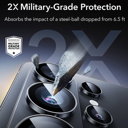 Folia ochronna ESR Armorite na tylną kamerę dla Samsung Galaxy S26 Ultra S948, Hartowane szkło, Czarna