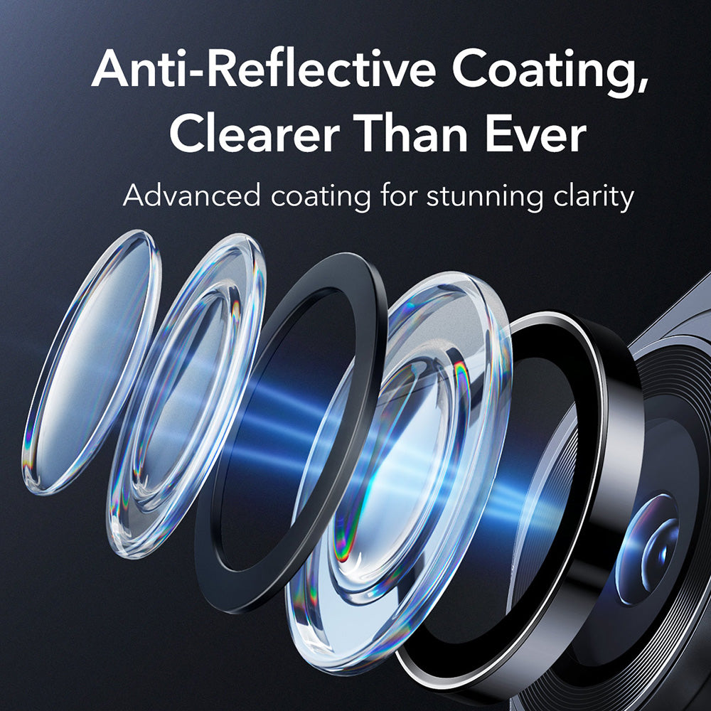 Folia ochronna ESR Armorite na tylną kamerę dla Samsung Galaxy S26 Ultra S948, Hartowane szkło, Czarna