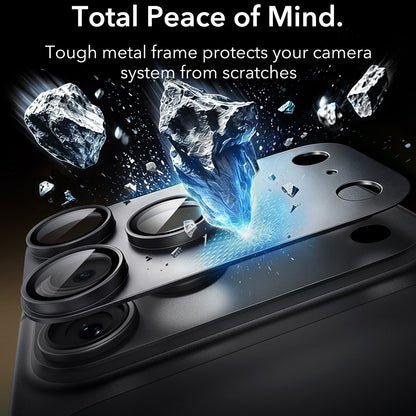 Folia ochronna na tylną kamerę ESR Armorite Pro do Apple iPhone 18 Pro, szkło hartowane, czarne