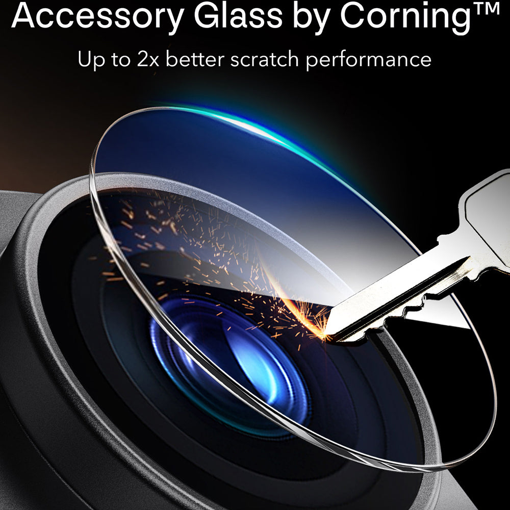 Folia ochronna na tylną kamerę ESR Armorite Pro do Apple iPhone 18 Pro, szkło hartowane, czarne