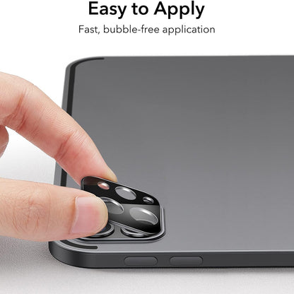 ESR Back Camera Protection Film for Apple iPad Pro 13 (2024) / Pro 11 (2022) / Pro 12.9 (2022), Tempered Glass, Set of 2 pieces, Black