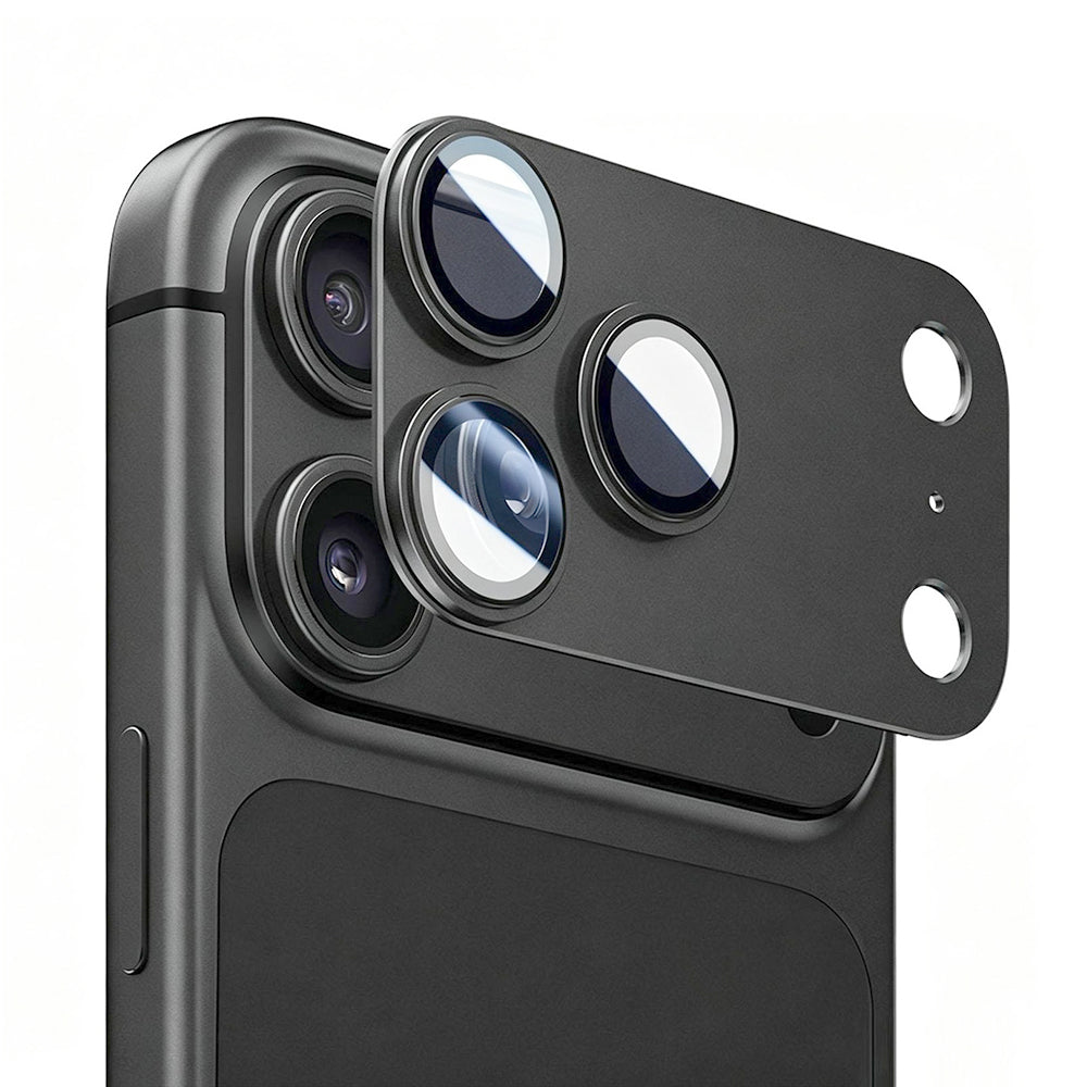 Lito Crown Halo AR + AF Rear Camera Protective Film for Apple iPhone 18 Pro Max, Tempered Glass, Black