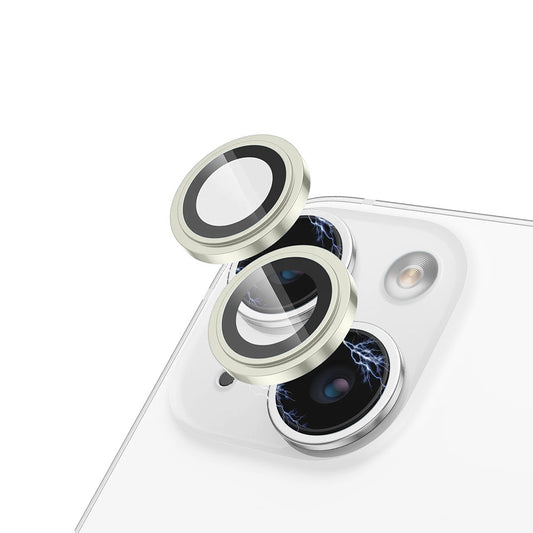 Folia ochronna na tylną kamerę Lito S+ do Apple iPhone 15 Plus / 15, szkło hartowane, żółte