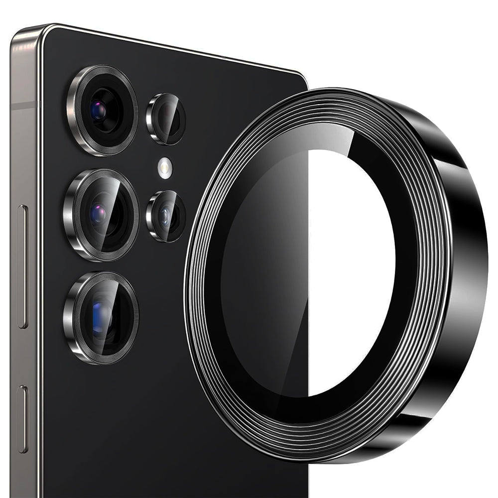 Lito S+ Rear Camera Protection Film for Samsung Galaxy S26 Ultra S948, Tempered Glass, Black