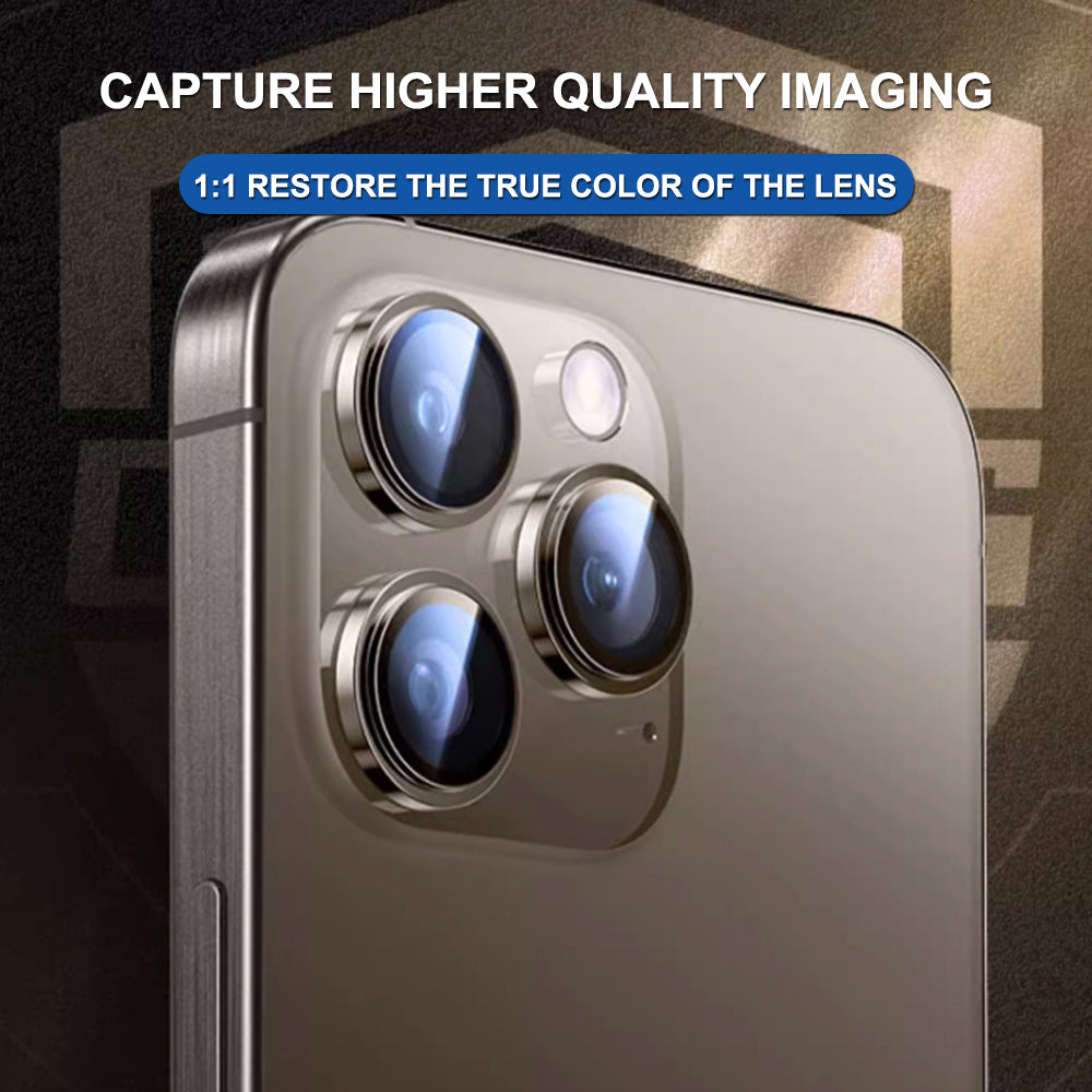 Folia ochronna Lito Titanium AR na tylną kamerę dla Apple iPhone 17 Air, Hartowane szkło, Złota